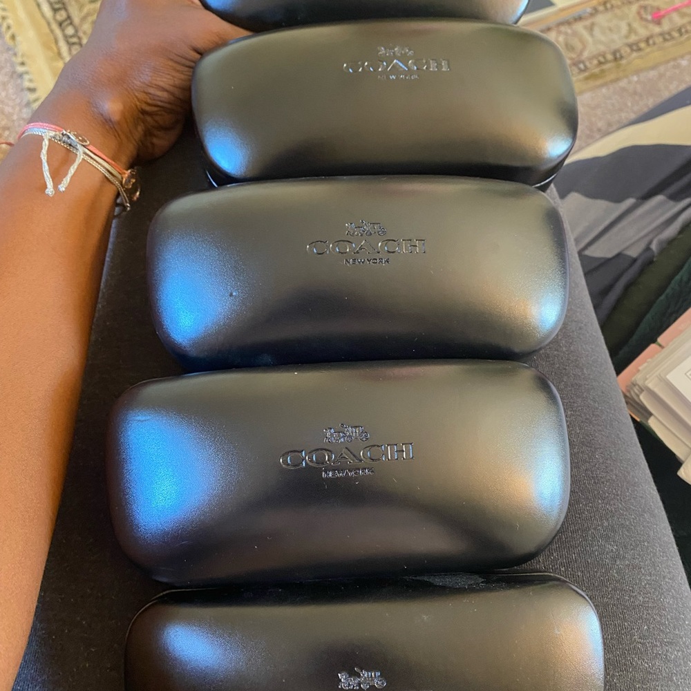 Lot of 5 Clamshell Hard Coach Sunglasses Cases - Picture 1 of 1